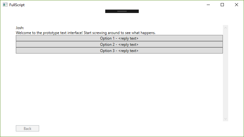 Script display that you can play.